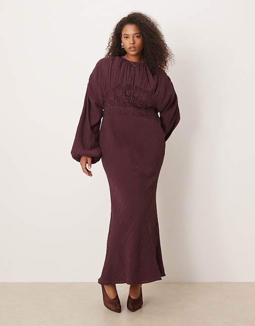 asos dresses for women DESIGN Cami Bias Maxi Dress With Large Floral Print In Blue it offers both comfort and style ASOS DESIGN Curve crew neck