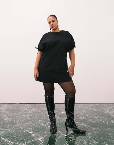 plus size t shirts dresses Terra & Sky Women's Cotton Pocket T-Shirt Dress, Sizes 0X-5X ITEM INFO 1 Package BEAUDRM Women's Plus Size Fringe