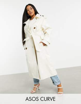 asos white coat