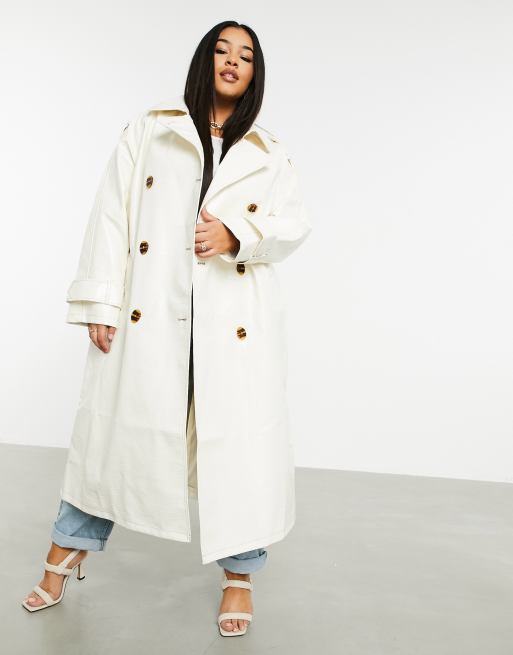 Asos curve trench clearance coat