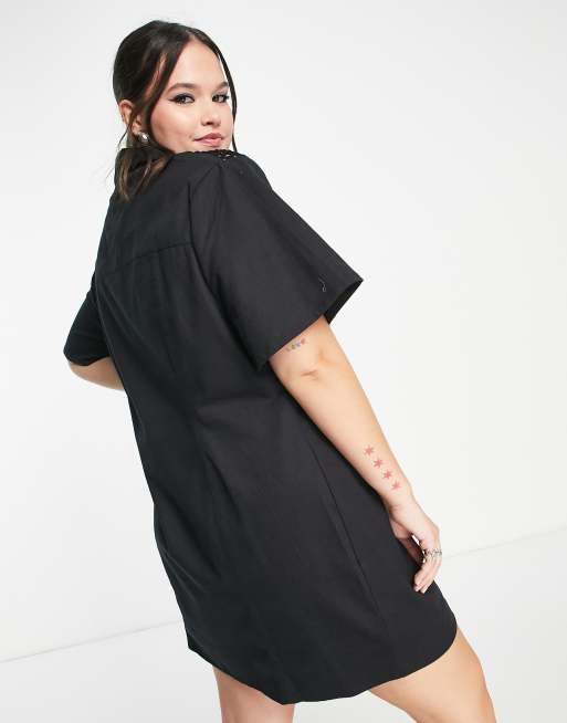asos curve shirt dress