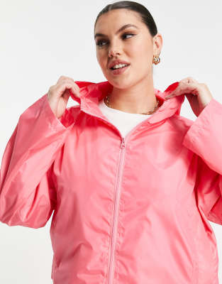 asos pink raincoat