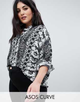 asos snake print shirt