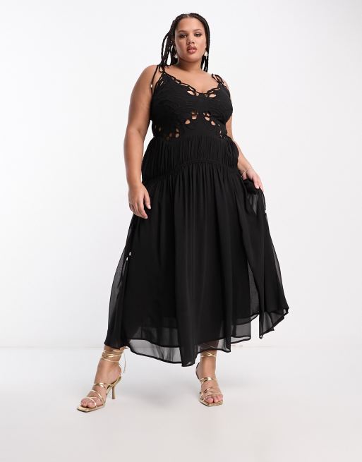 Asos black curve dress hotsell