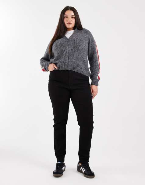 ASOS DESIGN Curve skinny jeans in clean black 