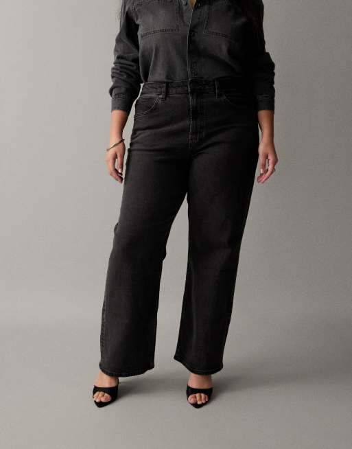 ASOS DESIGN Curve – Czarne jeansy z prostymi nogawkami ze stretchem, 3 z 7