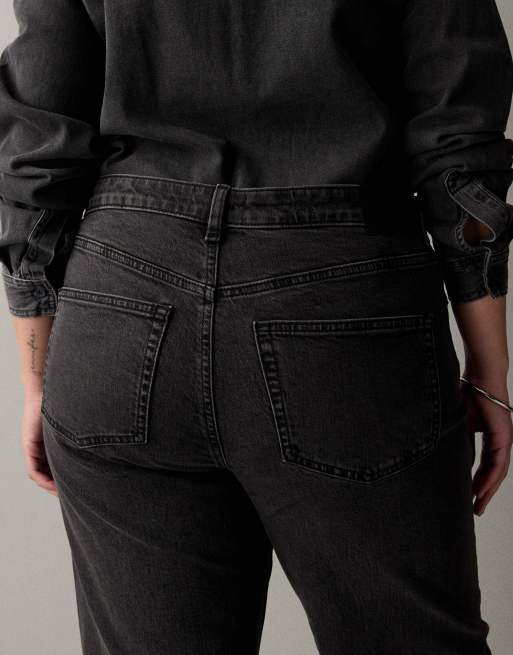 ASOS DESIGN Curve – Czarne jeansy z prostymi nogawkami ze stretchem, 4 z 7