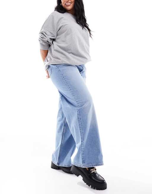 Baggy Dad Jeans (plus Size) - Blue