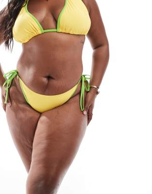 Asos Curve Asos Design Curve Dani Tie Sides Bikini Bottoms