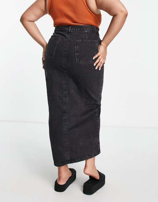 Women's plus size maxi skirts clearance 90s