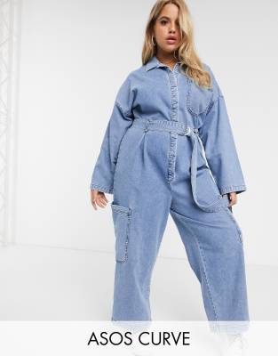 denim boiler suit plus size