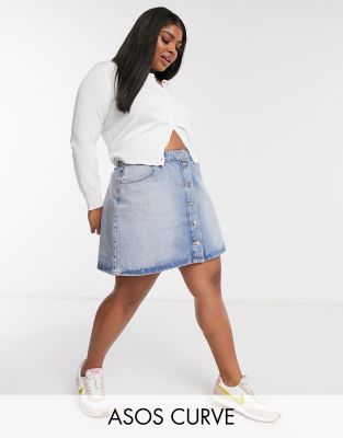 dark denim skirt womens