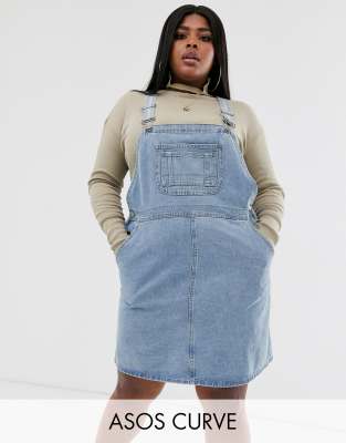 asos curve dungarees