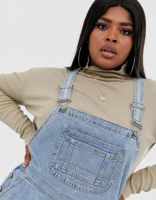Blue online skirt dungarees