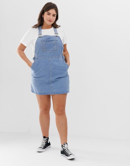 Asos denim new arrivals overall dress