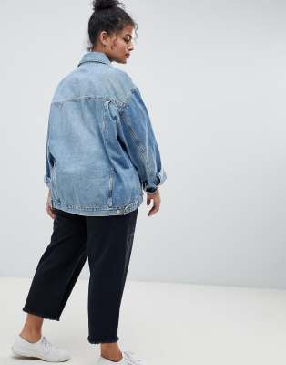 asos plus size denim jacket