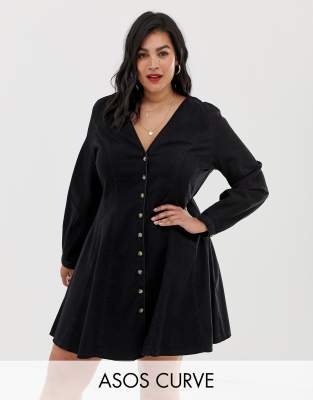 asos curve denim dress