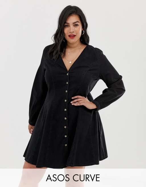 Asos curve denim on sale dress