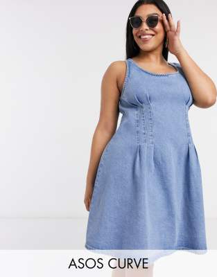 asos denim dress