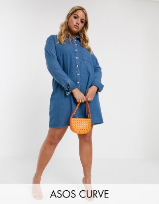 curve denim dress