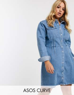 denim dress curve