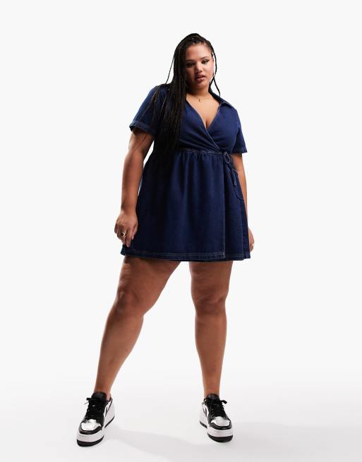 Asos curve denim clearance dress