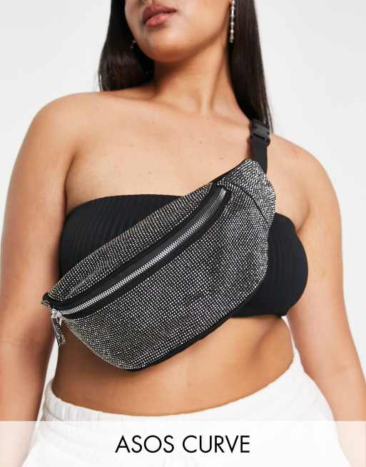 ASOS DESIGN Curve fanny pack in black