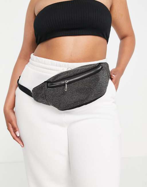 ASOS DESIGN Curve fanny pack in black