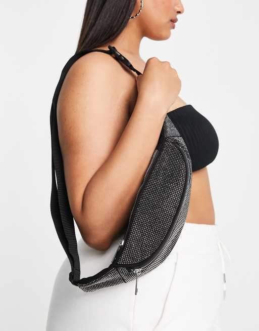 ASOS DESIGN Curve fanny pack in black