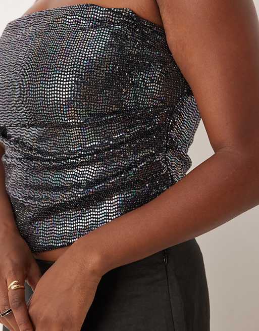 Priya Foil Off Shoulder Top Priya Foil Off Shoulder Top