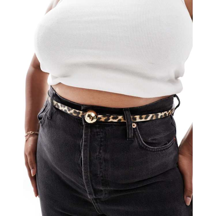 Asos leopard belt store