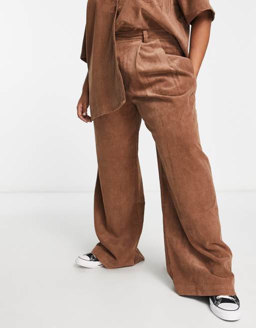 Zara wide drapey store trousers