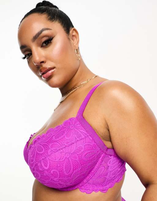 Puma exclusive to ASOS glam bra in purple, ASOS