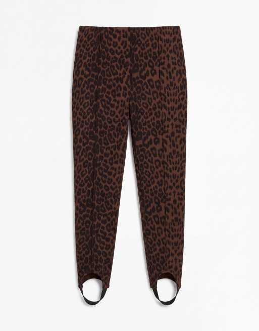 ASOS DESIGN Curve – Elegante Leggings mit Stegdetail und Leopardenmuster, 6 von 9