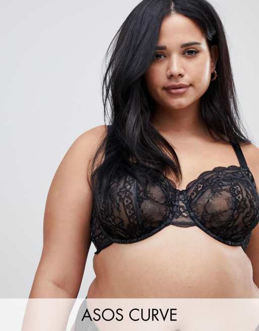 ASOS DESIGN Curve – Ella – Set mit Bügel-BHs aus Spitze, 2 von 5