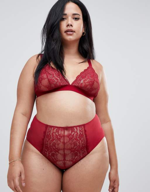 ASOS DESIGN Ella lace underwire bra and pant