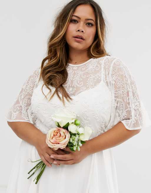 Asos plus best sale wedding dress