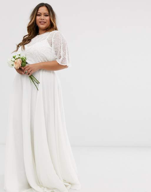 Asos edition deco on sale embellished wedding dress