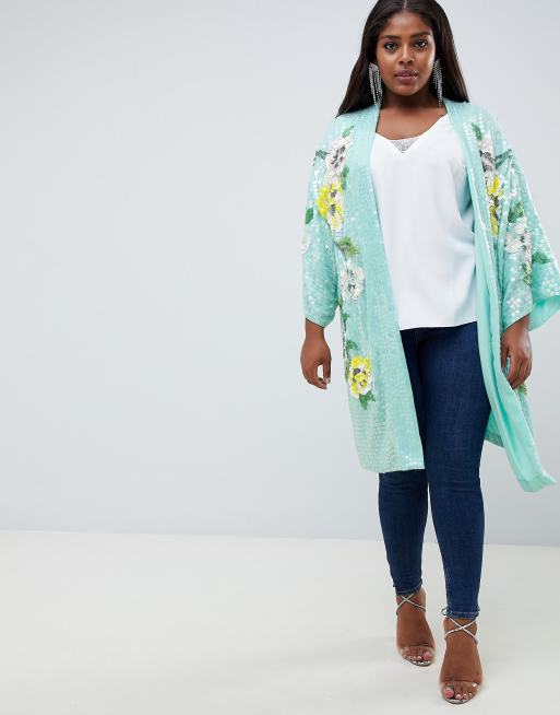 Asos plus outlet size kimono