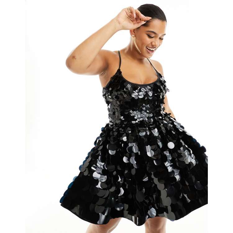 Asos black prom dress top