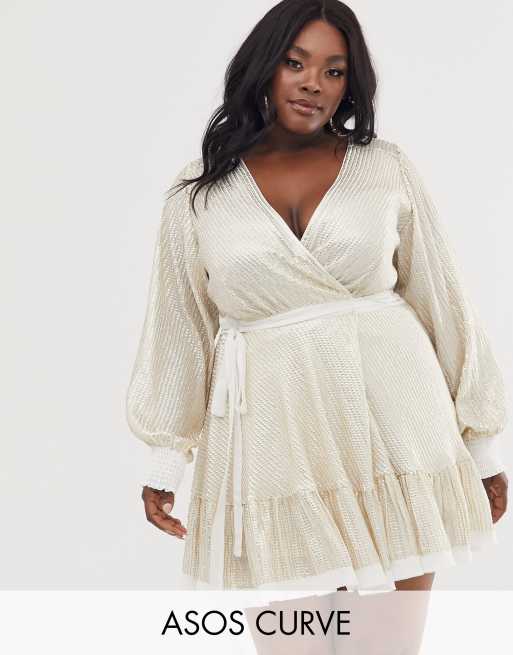 Asos curve embellished outlet dress