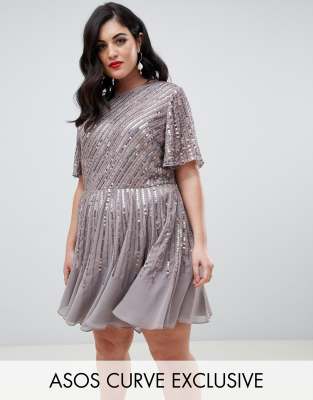 Asos curve embellished store dress