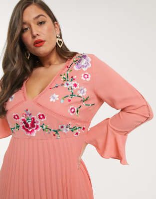 dusky pink dress asos