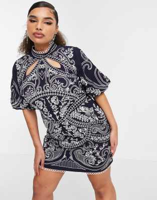 asos structured dress