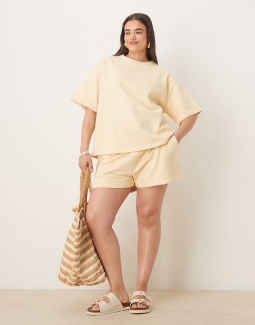 ASOS DESIGN Curve - Ensemble en molleton - Babeurre