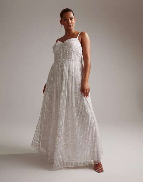 Plus size clearance wedding dresses asos