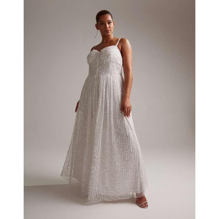 Asos sequin cami wedding dress top