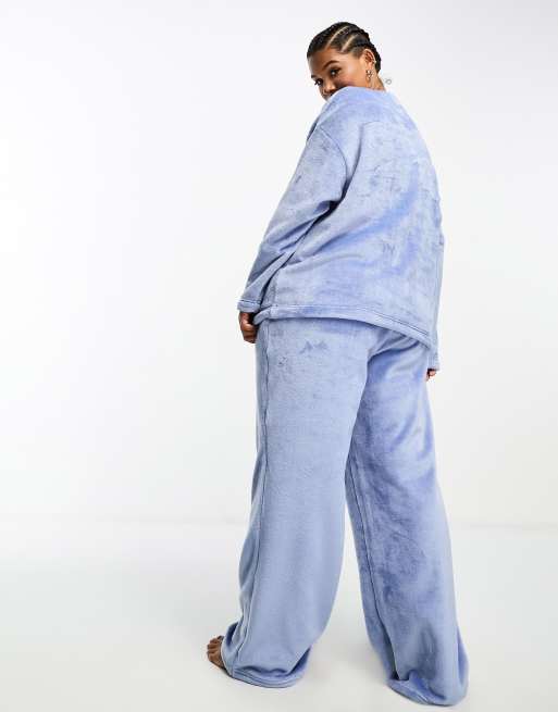 ALWAYS Women's Super Soft Casual Cargo Jogger Pants Sky Blue XL 