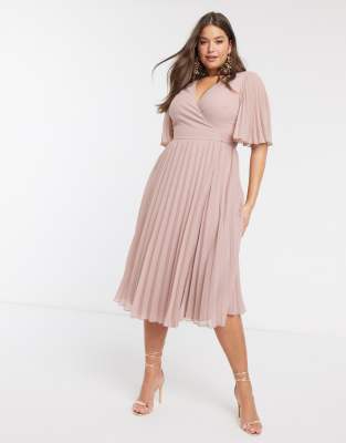 ASOS DESIGN Curve exclusive pleated 