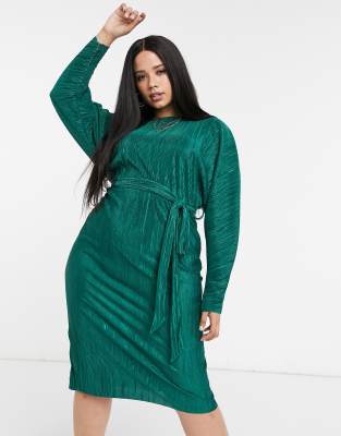 green batwing dress